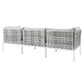 Modway Harmony Sunbrella® Basket Weave Outdoor Patio Aluminum Sofa FredCo