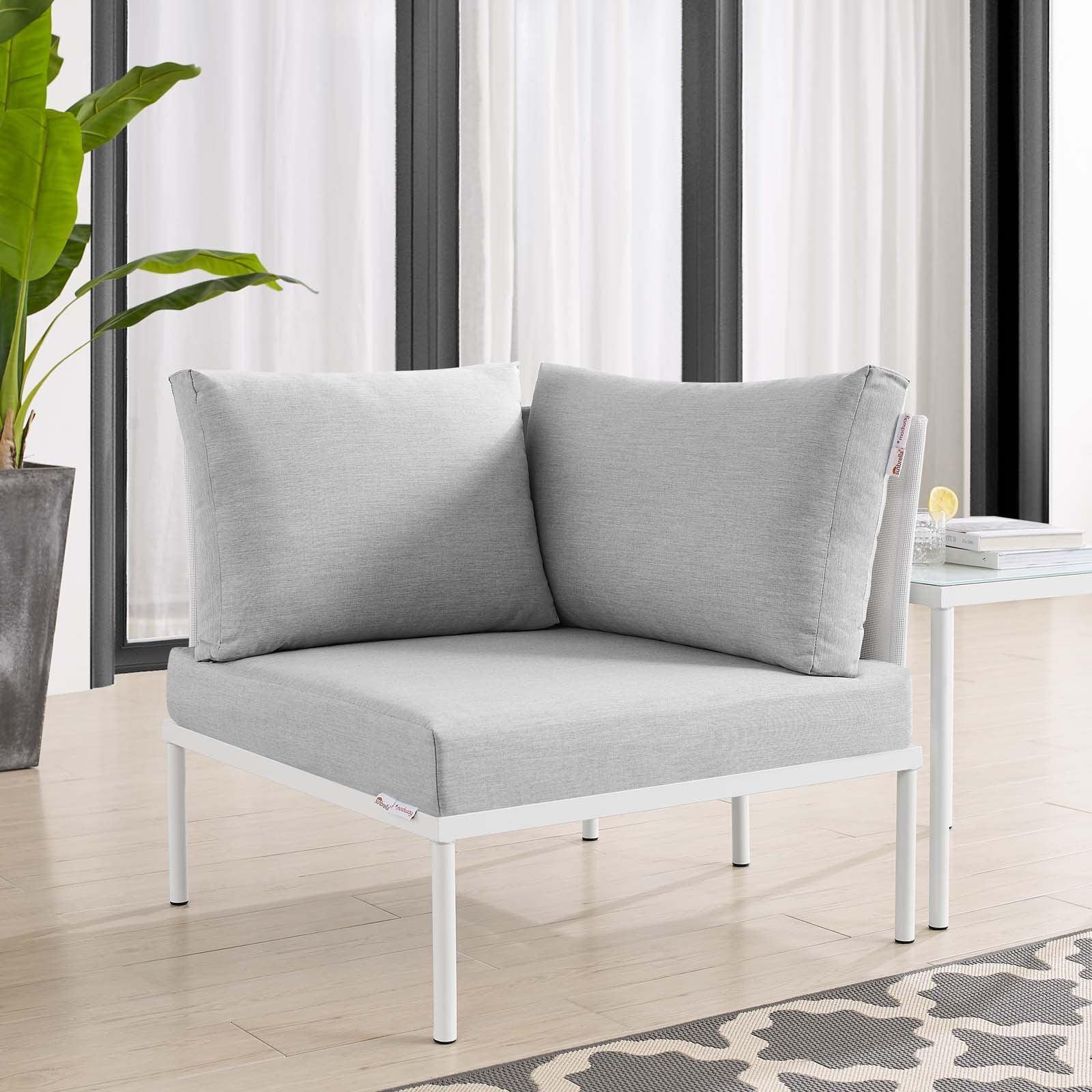 Modway Harmony Sunbrella® Outdoor Patio All Mesh Corner Chair FredCo