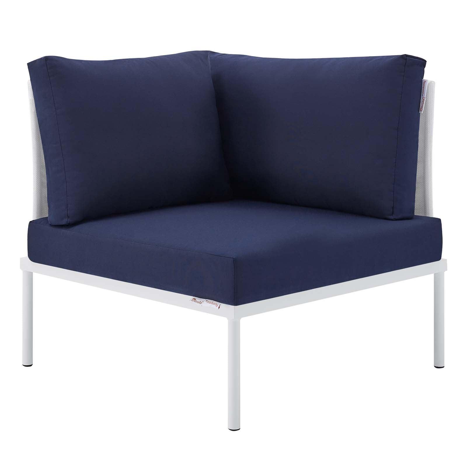 Modway Harmony Sunbrella® Outdoor Patio All Mesh Corner Chair FredCo