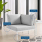 Modway Harmony Sunbrella® Outdoor Patio All Mesh Corner Chair FredCo