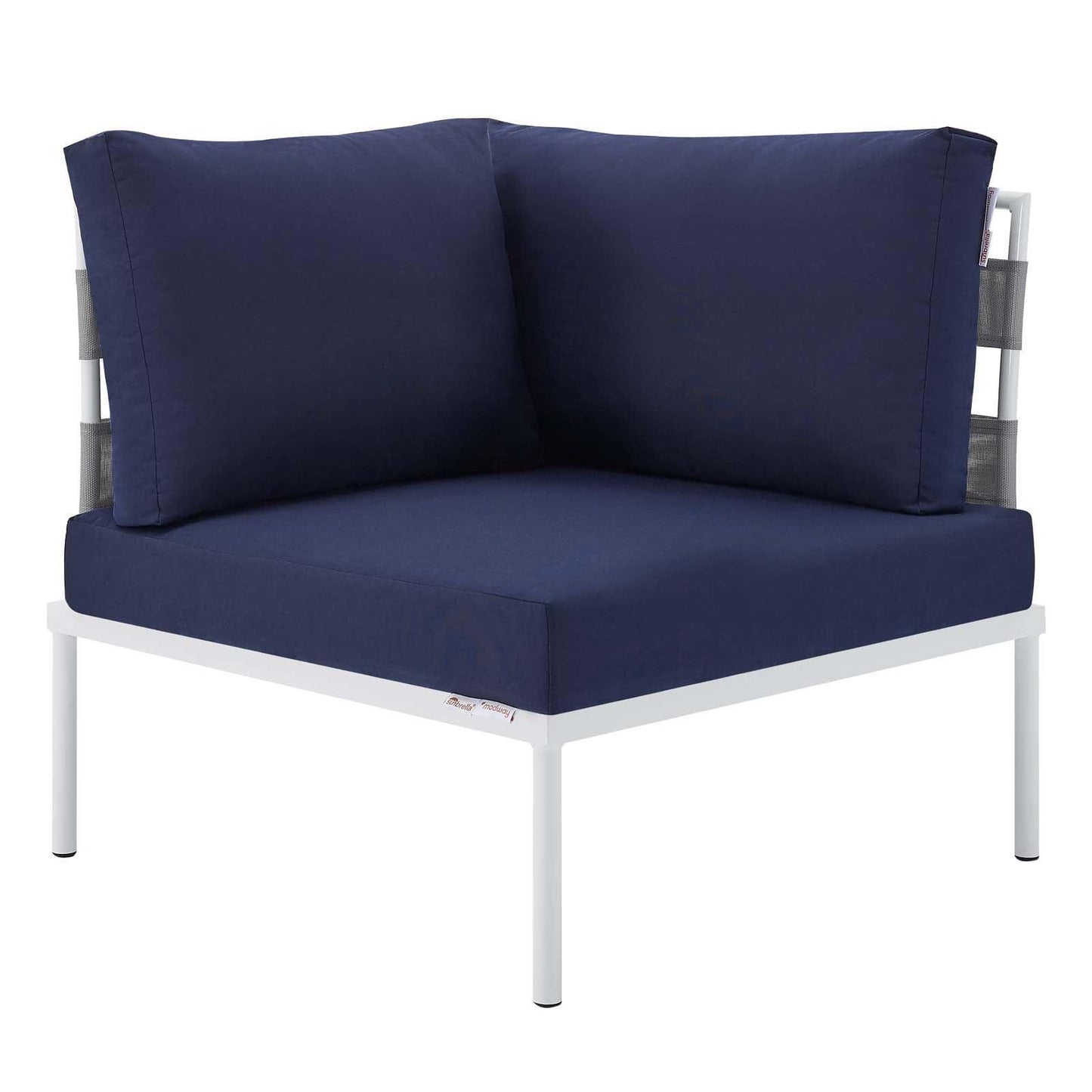 Modway Harmony Sunbrella® Outdoor Patio Aluminum Corner Chair FredCo