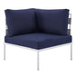 Modway Harmony Sunbrella® Outdoor Patio Aluminum Corner Chair FredCo