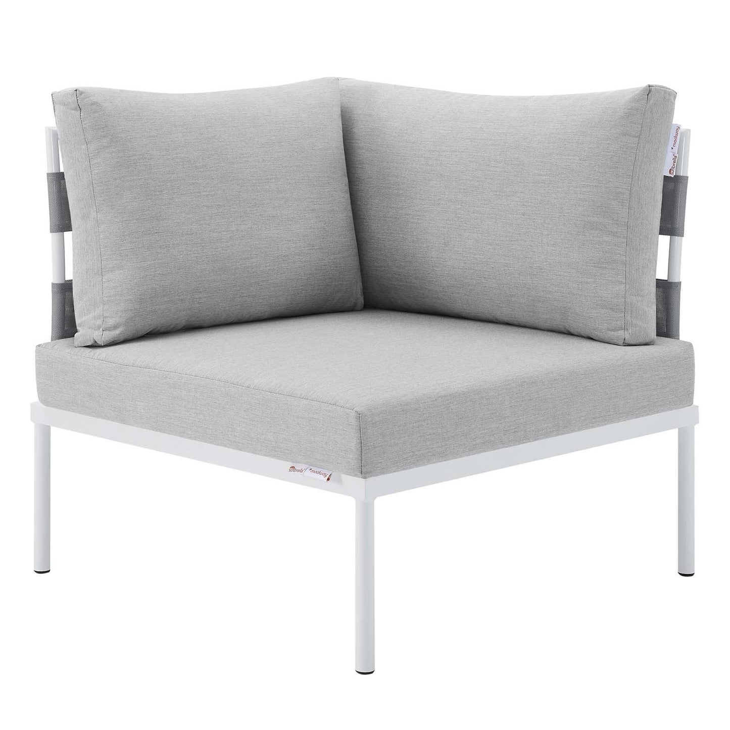 Modway Harmony Sunbrella® Outdoor Patio Aluminum Corner Chair FredCo
