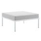 Modway Harmony Sunbrella® Outdoor Patio Aluminum Ottoman FredCo