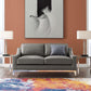 Modway Harness 64" Stainless Steel Base Leather Loveseat FredCo