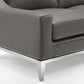 Modway Harness 64" Stainless Steel Base Leather Loveseat FredCo
