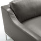 Modway Harness Stainless Steel Base Leather Armchair FredCo