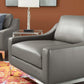 Modway Harness Stainless Steel Base Leather Armchair FredCo