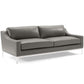 Modway Harness Stainless Steel Base Leather Sofa & Armchair Set FredCo