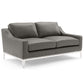 Modway Harness Stainless Steel Base Leather Sofa and Loveseat Set FredCo