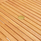 Modway Hatteras 36" Square Outdoor Patio Eucalyptus Wood Dining Table FredCo