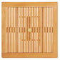 Modway Hatteras 36" Square Outdoor Patio Eucalyptus Wood Dining Table FredCo