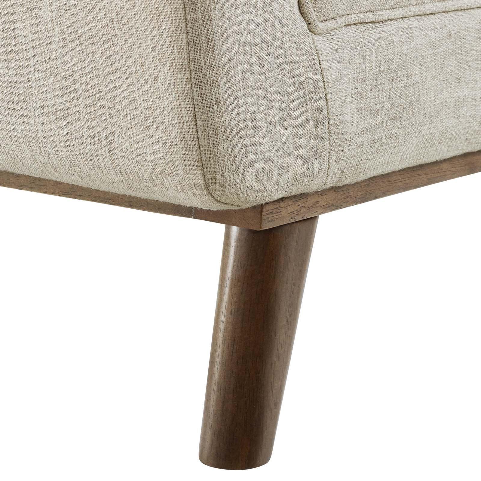 Modway Haven Tufted Button Upholstered Fabric Accent Bench FredCo