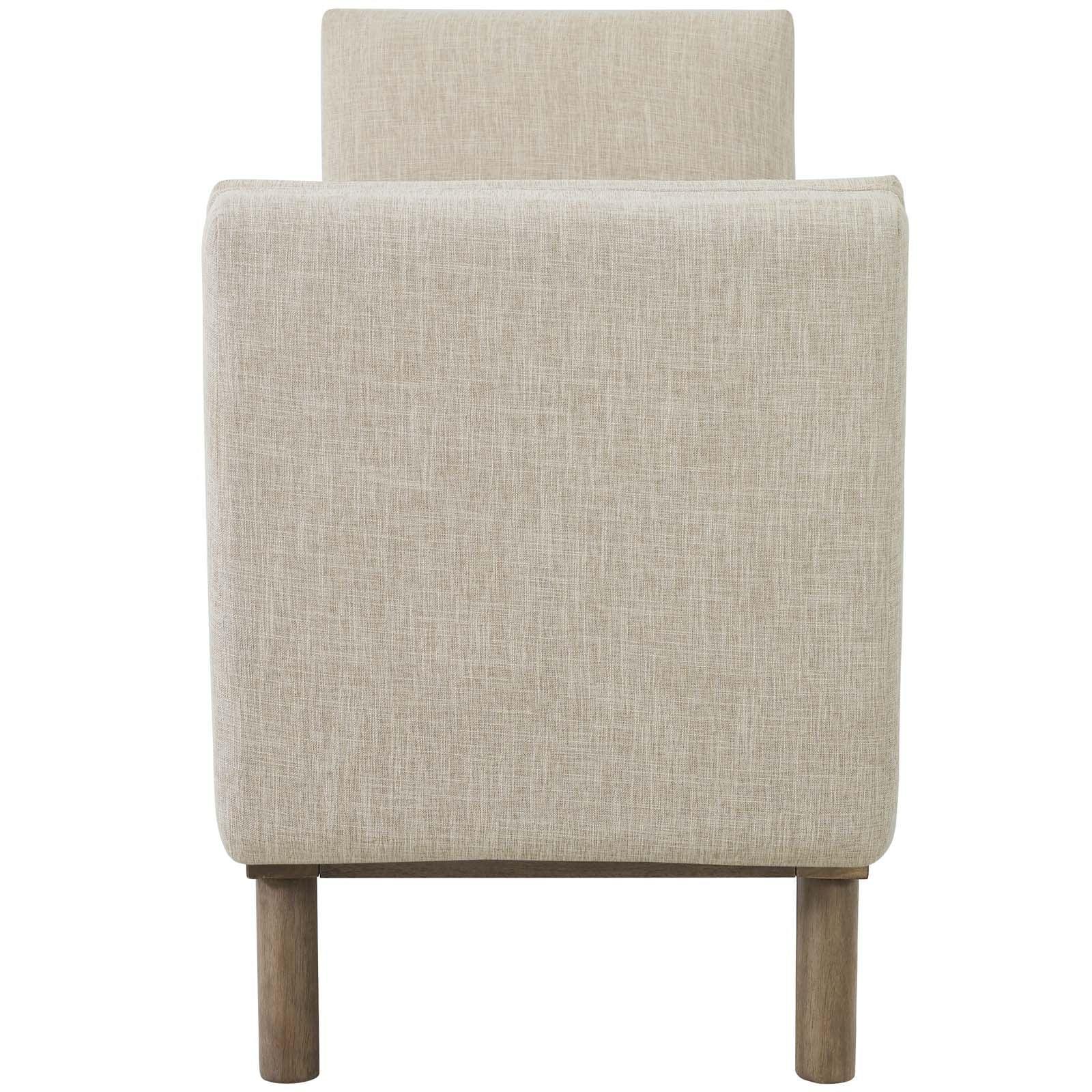 Modway Haven Tufted Button Upholstered Fabric Accent Bench FredCo