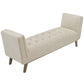 Modway Haven Tufted Button Upholstered Fabric Accent Bench FredCo