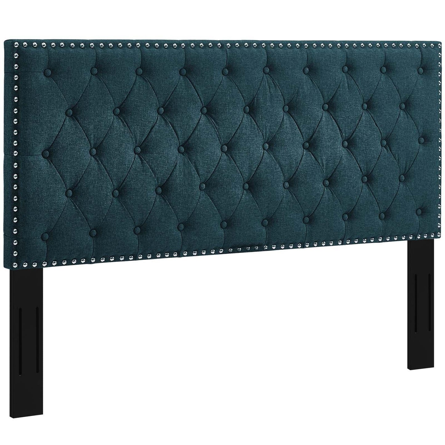 Modway Helena Tufted Twin Upholstered Linen Fabric Headboard FredCo