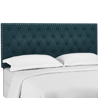Modway Helena Tufted Twin Upholstered Linen Fabric Headboard FredCo