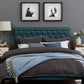 Modway Helena Tufted Twin Upholstered Linen Fabric Headboard FredCo