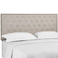 Modway Helena Tufted Twin Upholstered Linen Fabric Headboard FredCo