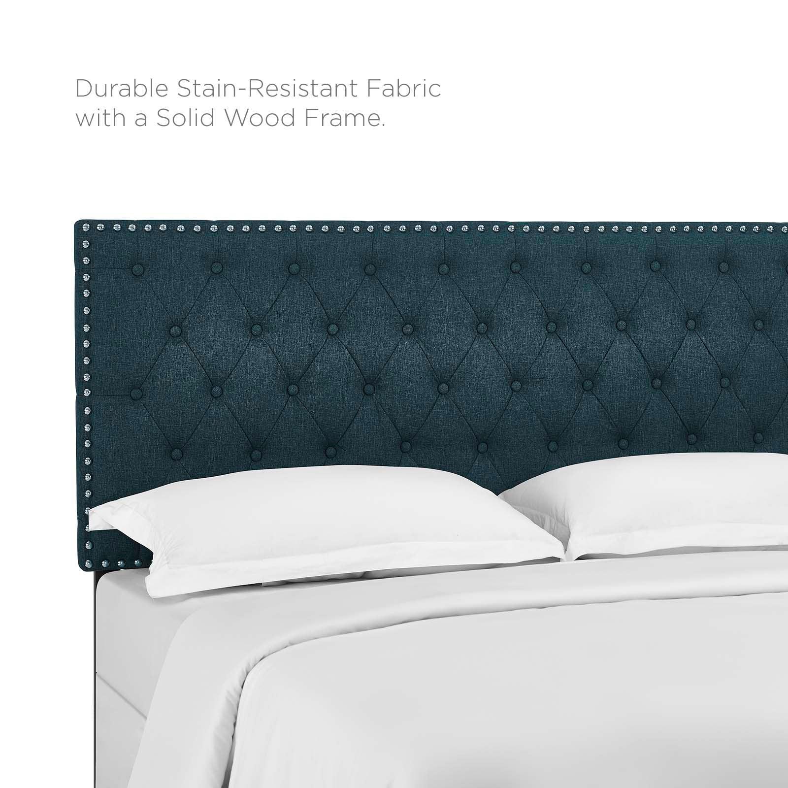 Modway Helena Tufted Twin Upholstered Linen Fabric Headboard FredCo