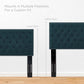 Modway Helena Tufted Twin Upholstered Linen Fabric Headboard FredCo