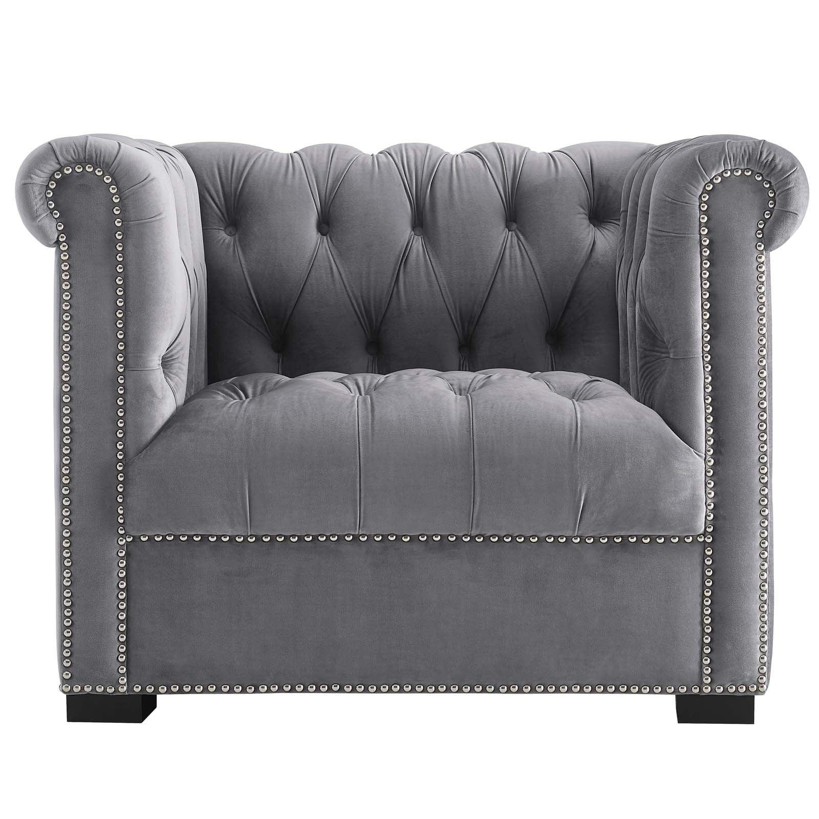 Modway Heritage Performance Velvet Armchair FredCo