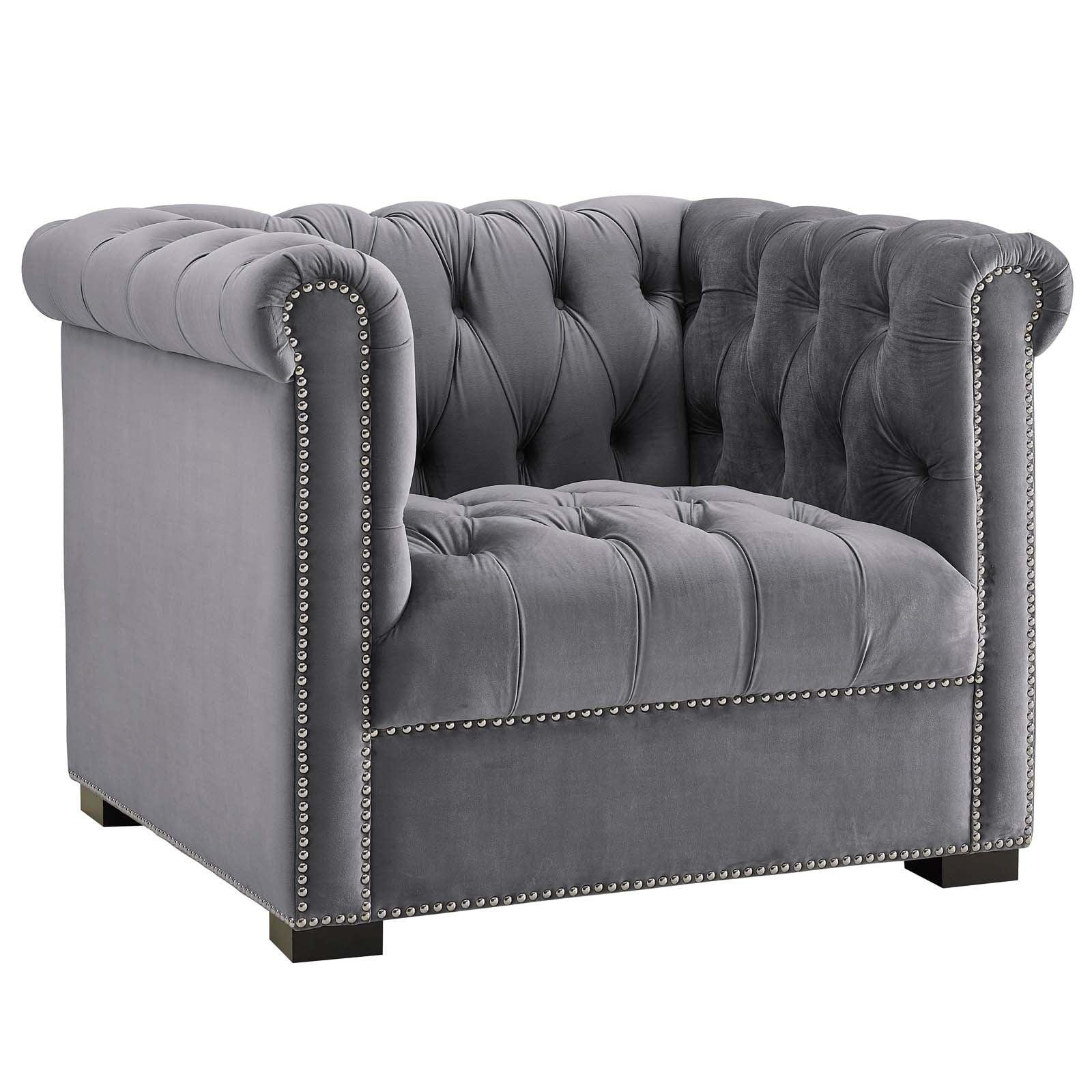 Modway Heritage Performance Velvet Armchair FredCo