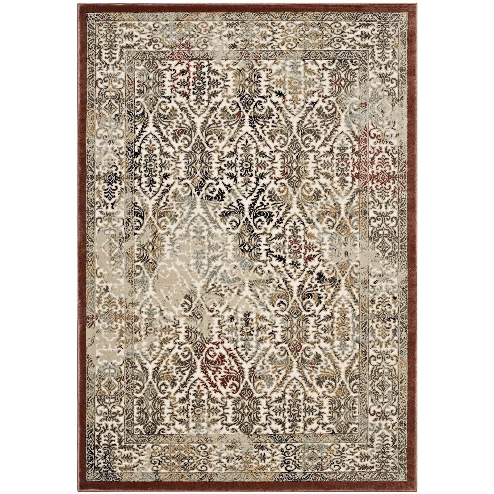 Modway Hester Ornate Turkish Vintage Area Rug FredCo