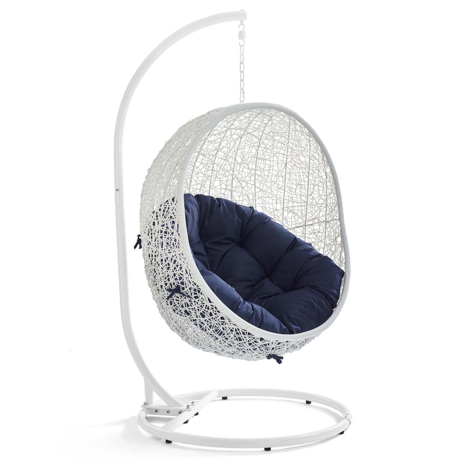 Modway Hide Outdoor Patio Sunbrella® Swing Chair With Stand FredCo