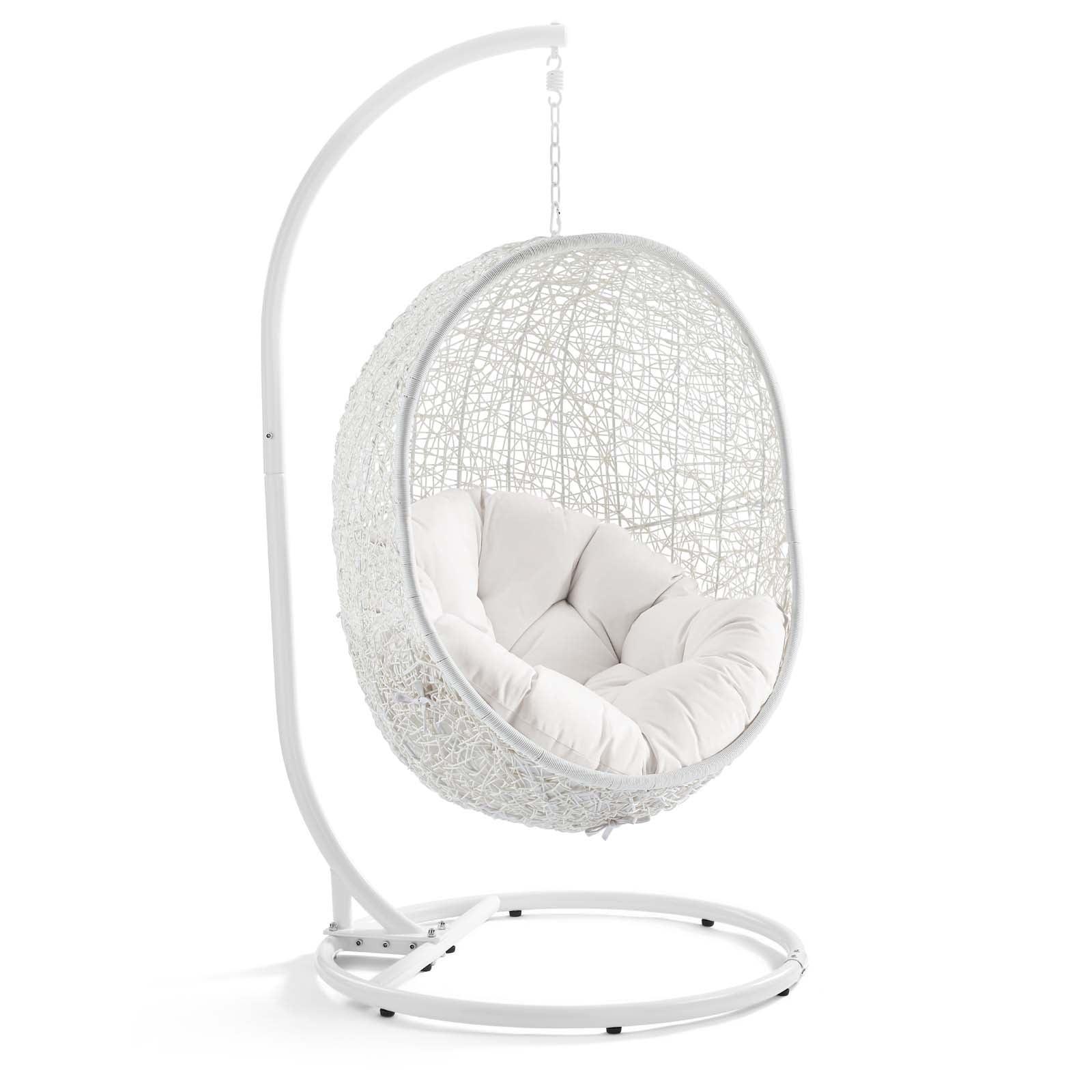 Modway Hide Outdoor Patio Sunbrella® Swing Chair With Stand FredCo