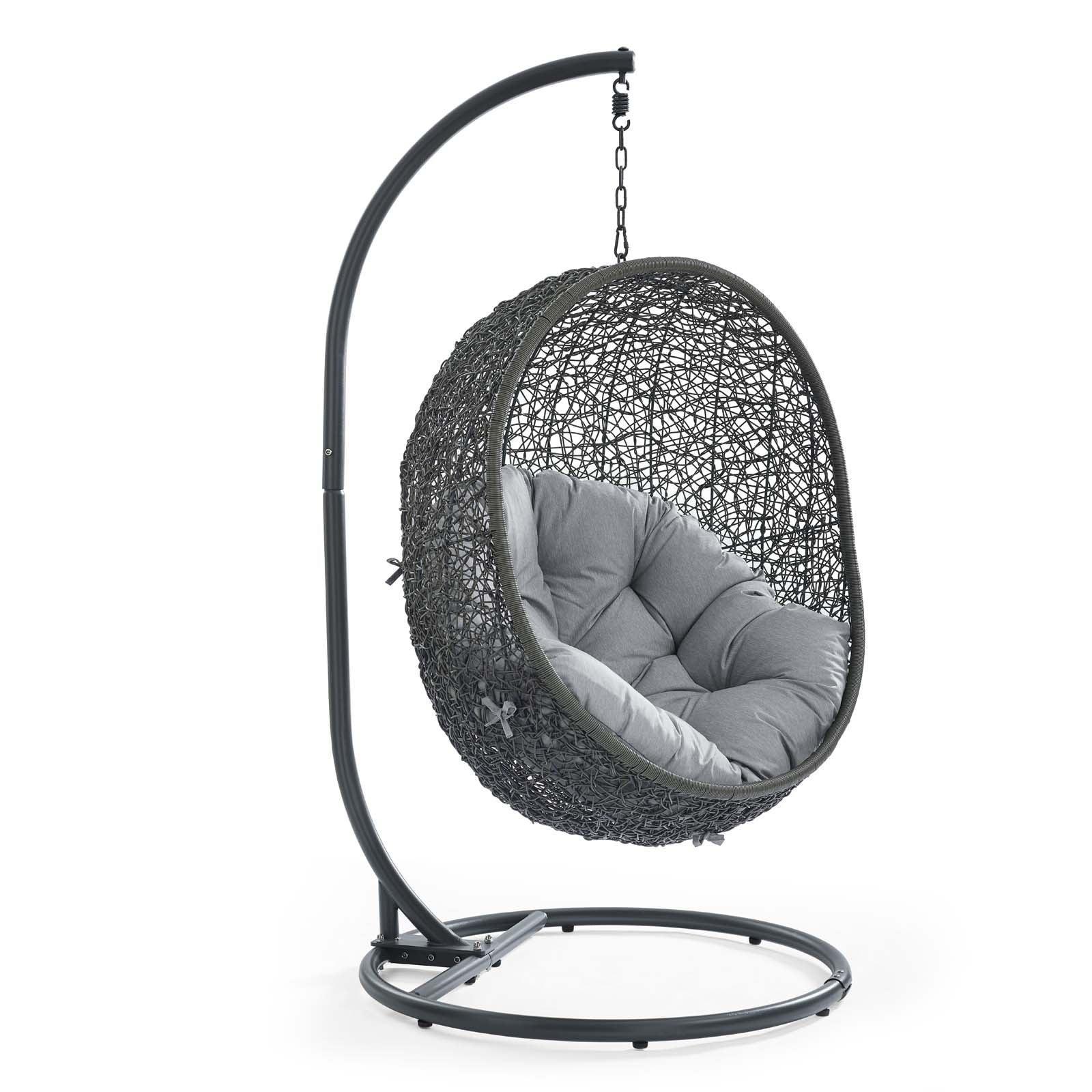 Modway Hide Outdoor Patio Sunbrella® Swing Chair With Stand FredCo