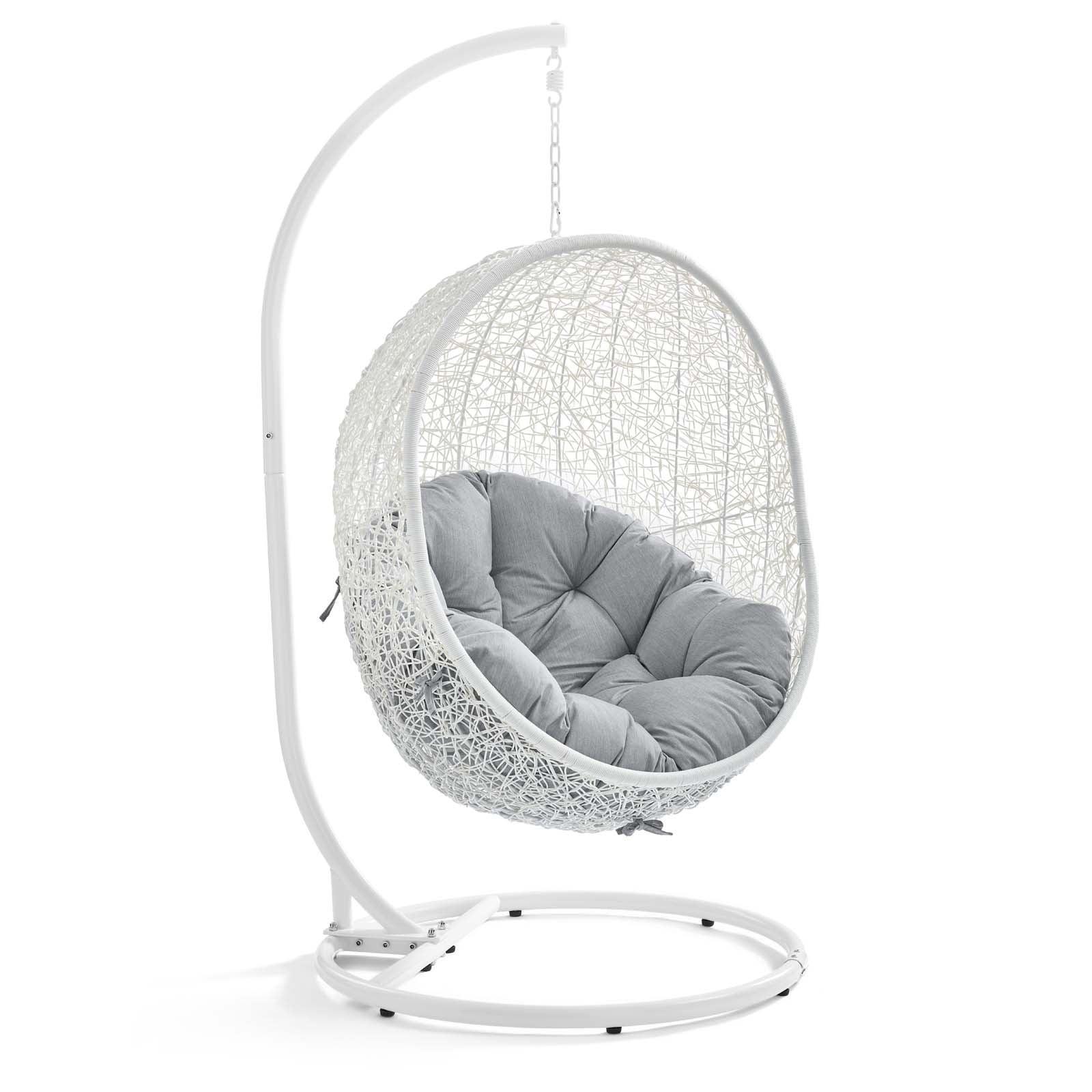 Modway Hide Outdoor Patio Sunbrella® Swing Chair With Stand FredCo