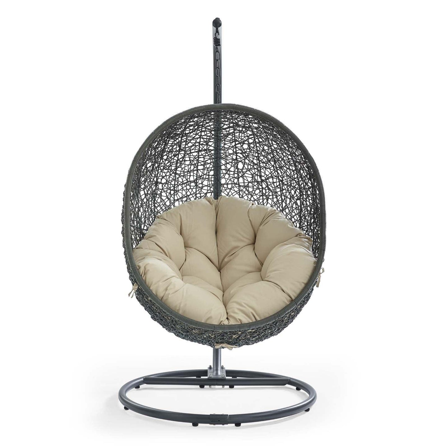 Modway Hide Outdoor Patio Sunbrella® Swing Chair With Stand FredCo