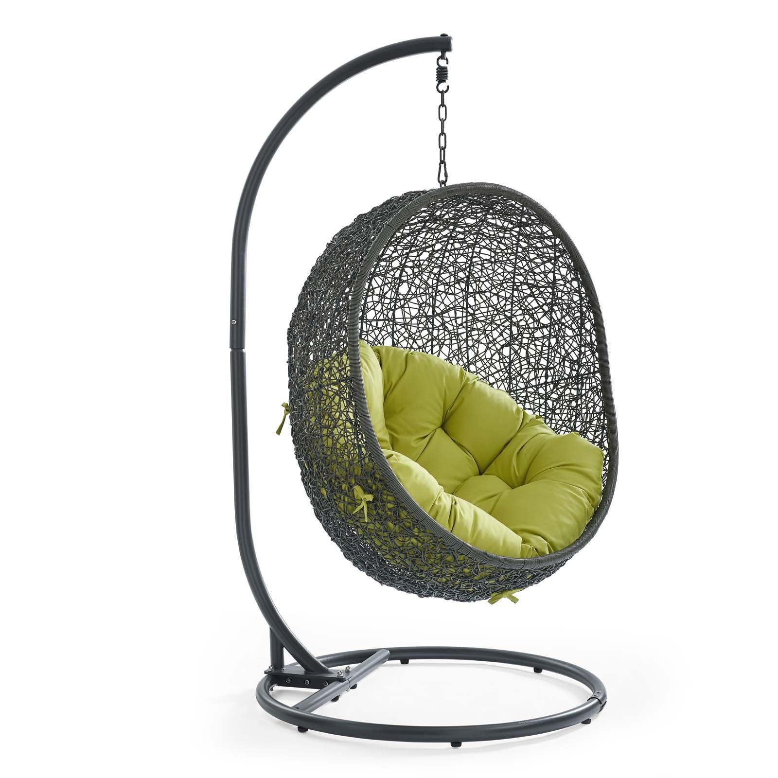 Modway Hide Outdoor Patio Swing Chair With Stand FredCo