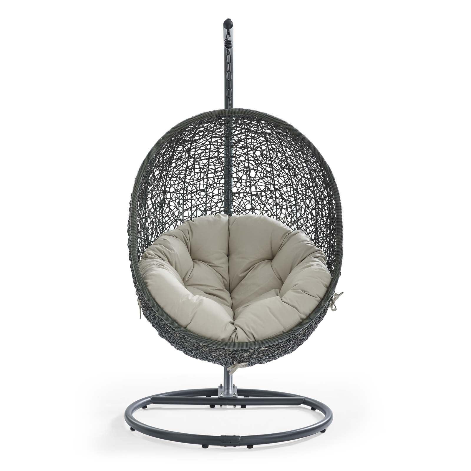 Modway Hide Outdoor Patio Swing Chair With Stand FredCo