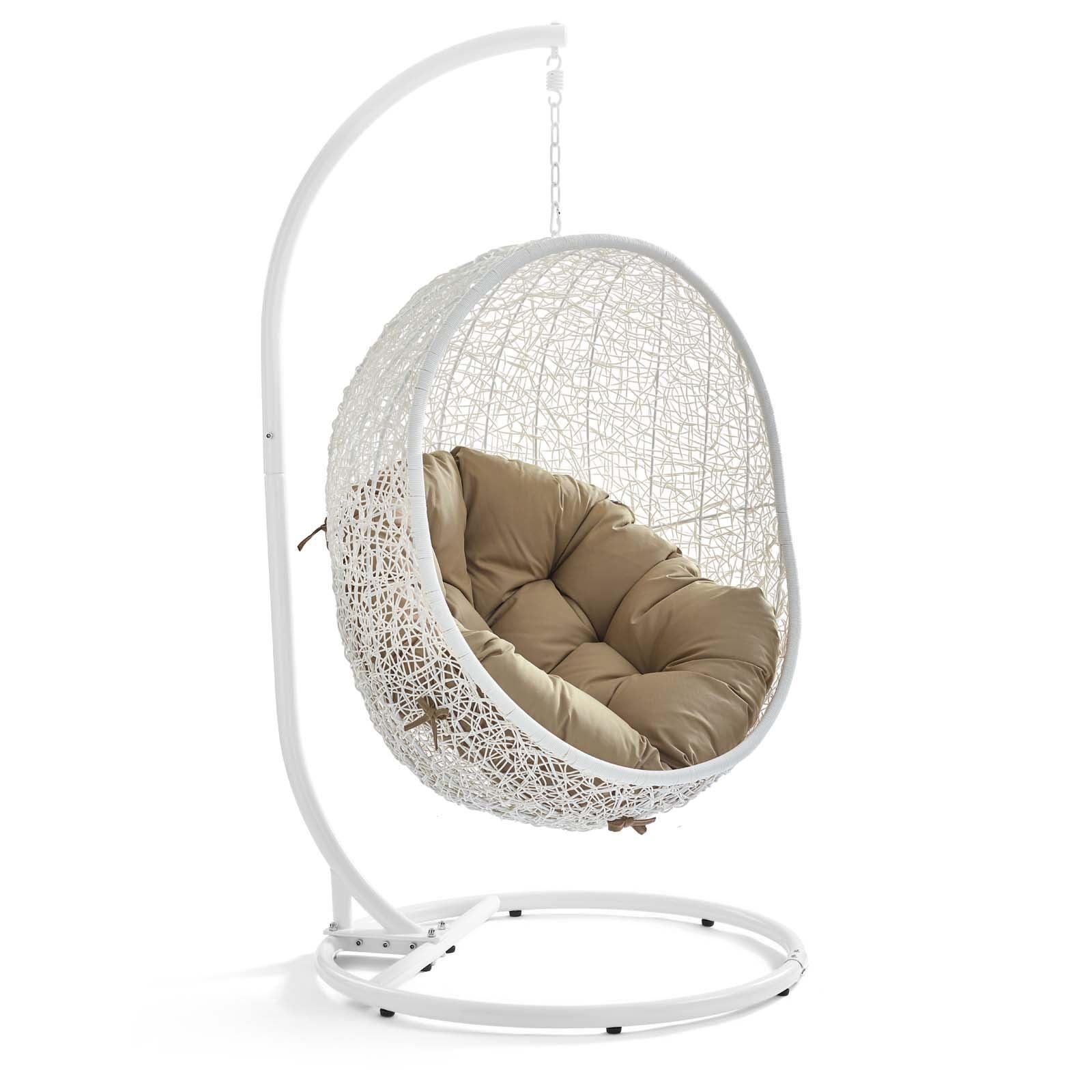 Modway Hide Outdoor Patio Swing Chair With Stand FredCo