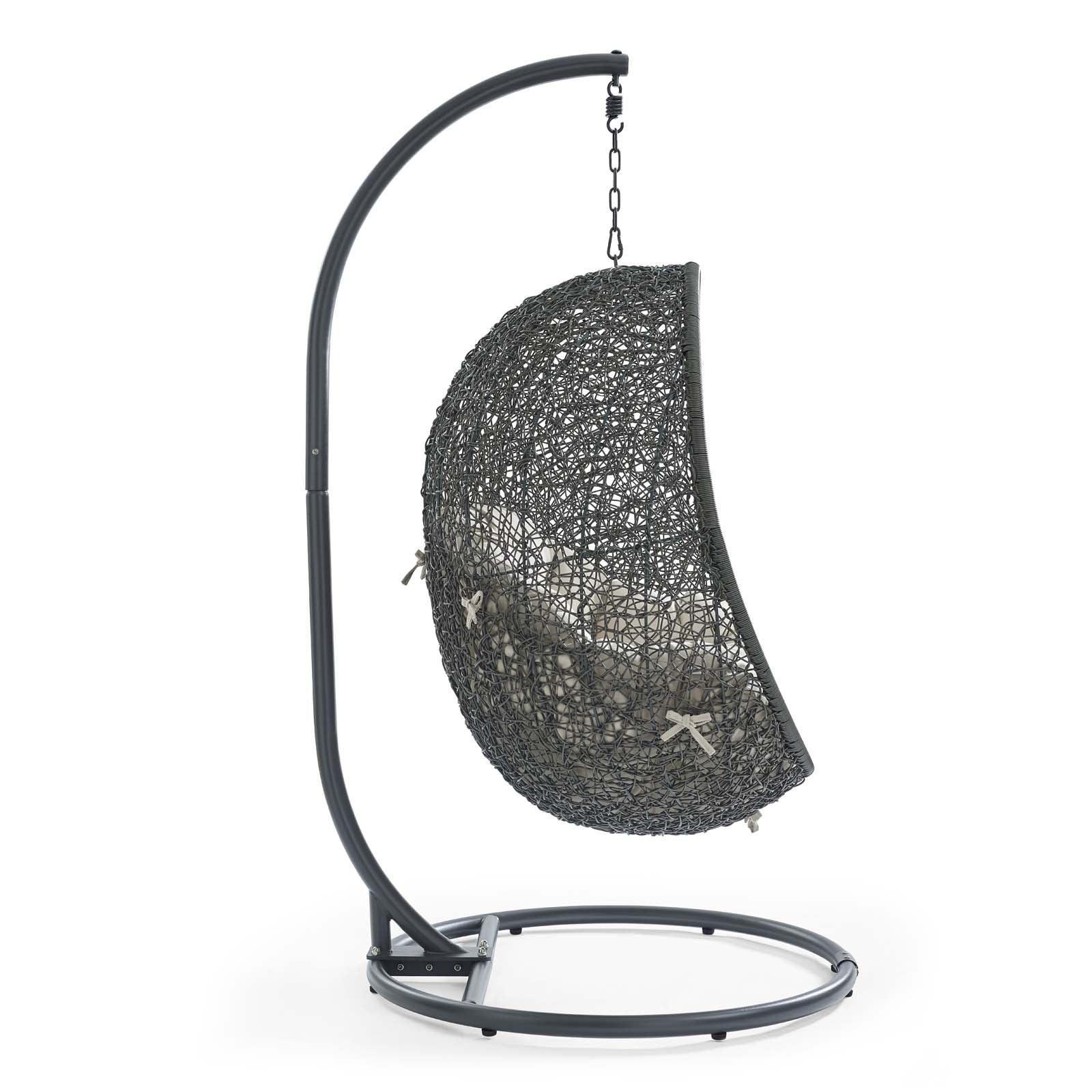 Modway Hide Outdoor Patio Swing Chair With Stand FredCo