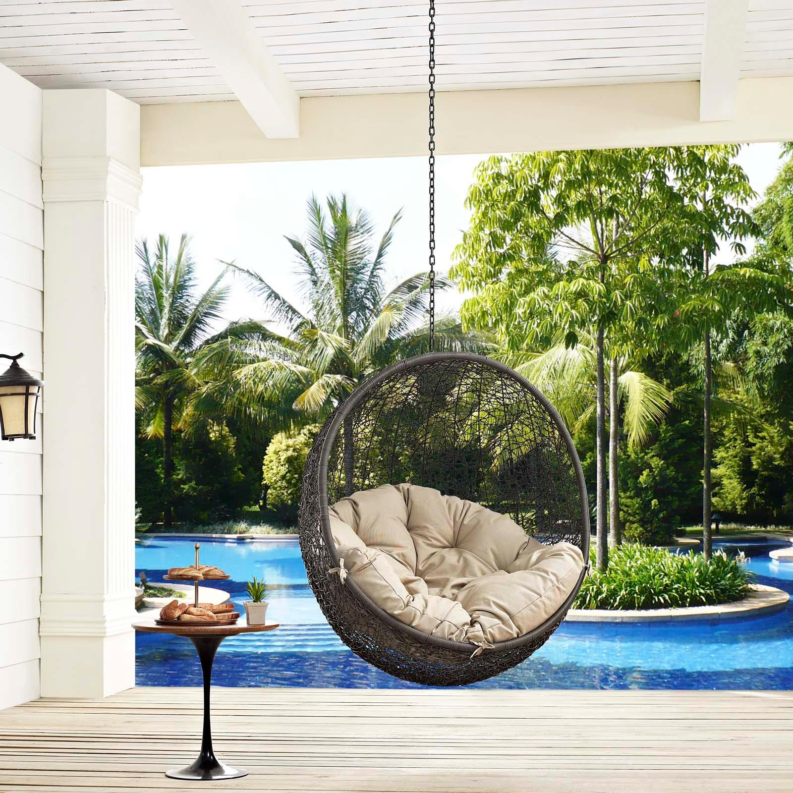 Modway Hide Outdoor Patio Swing Chair Without Stand FredCo