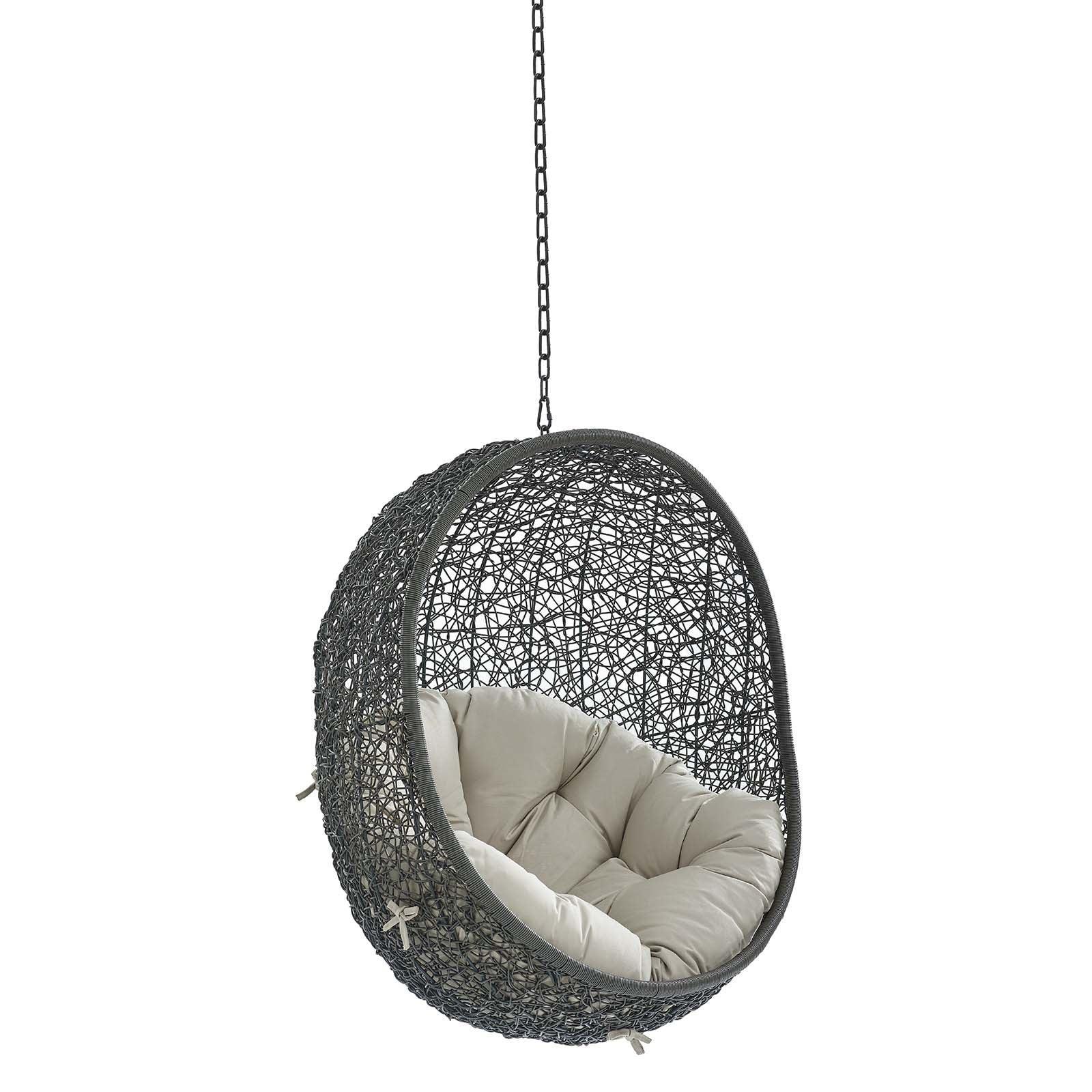 Modway Hide Sunbrella® Fabric Swing Outdoor Patio Lounge Chair Without Stand FredCo