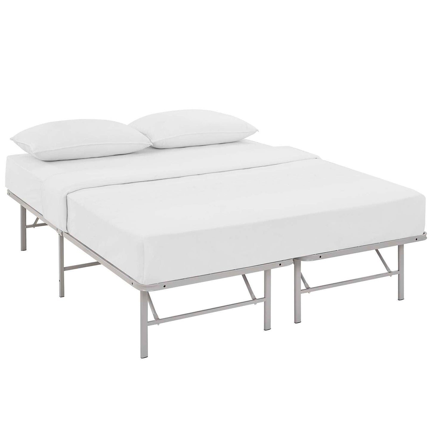 Modway Horizon Queen Stainless Steel Bed Frame FredCo
