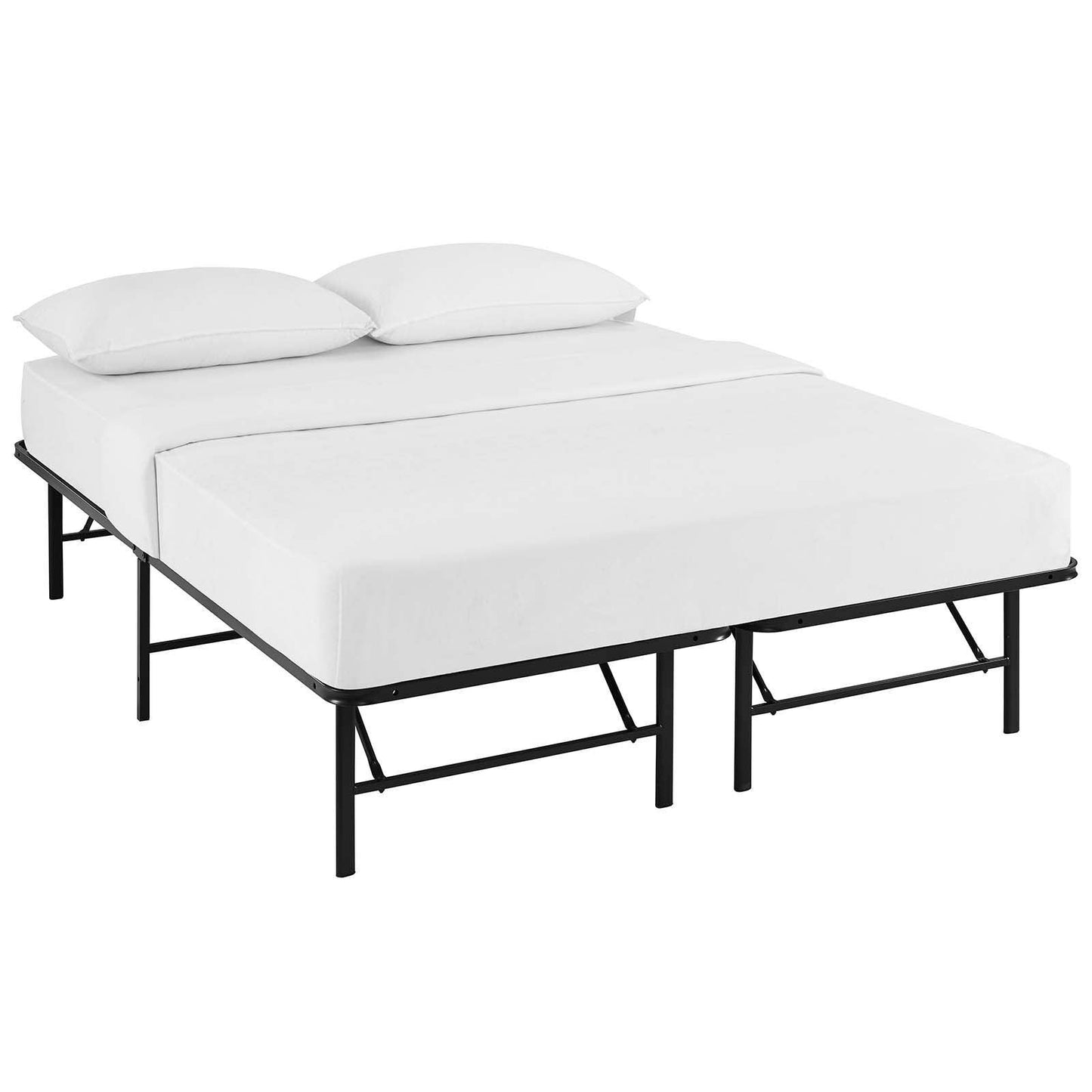 Modway Horizon Queen Stainless Steel Bed Frame FredCo