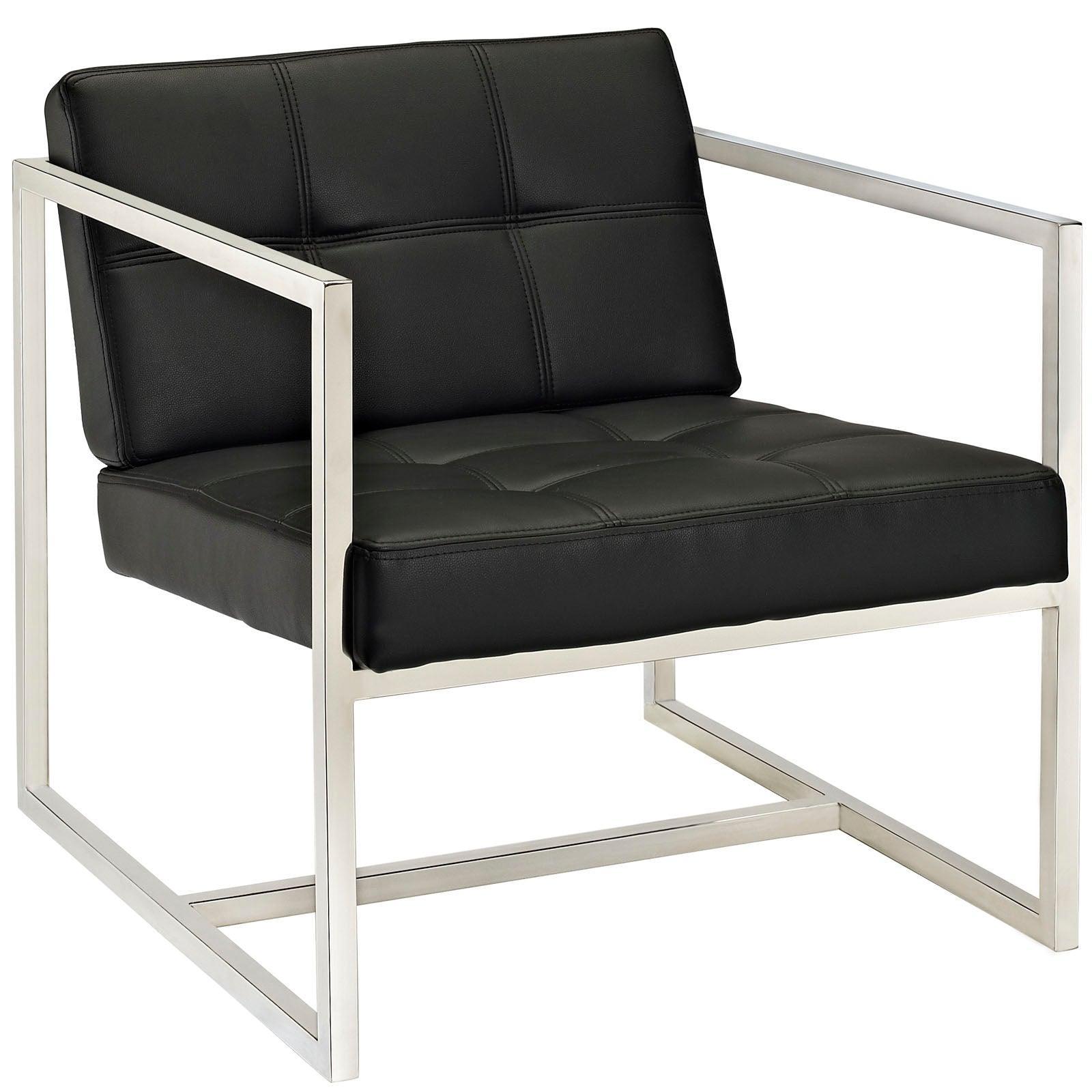 Modway Hover Upholstered Vinyl Lounge Chair FredCo