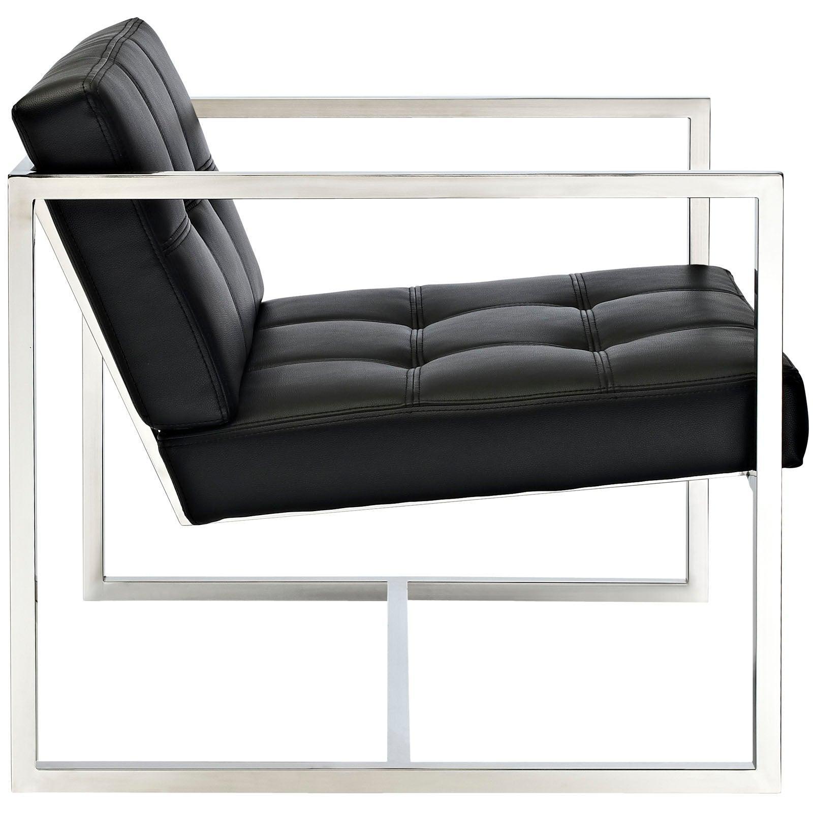 Modway Hover Upholstered Vinyl Lounge Chair FredCo