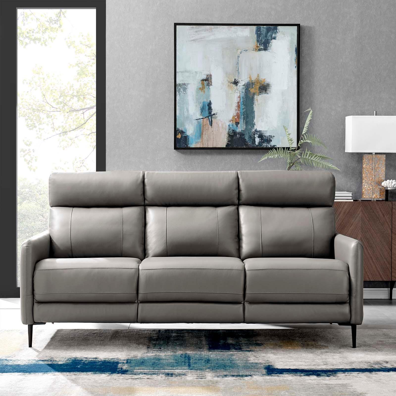 Modway Huxley Leather Sofa FredCo