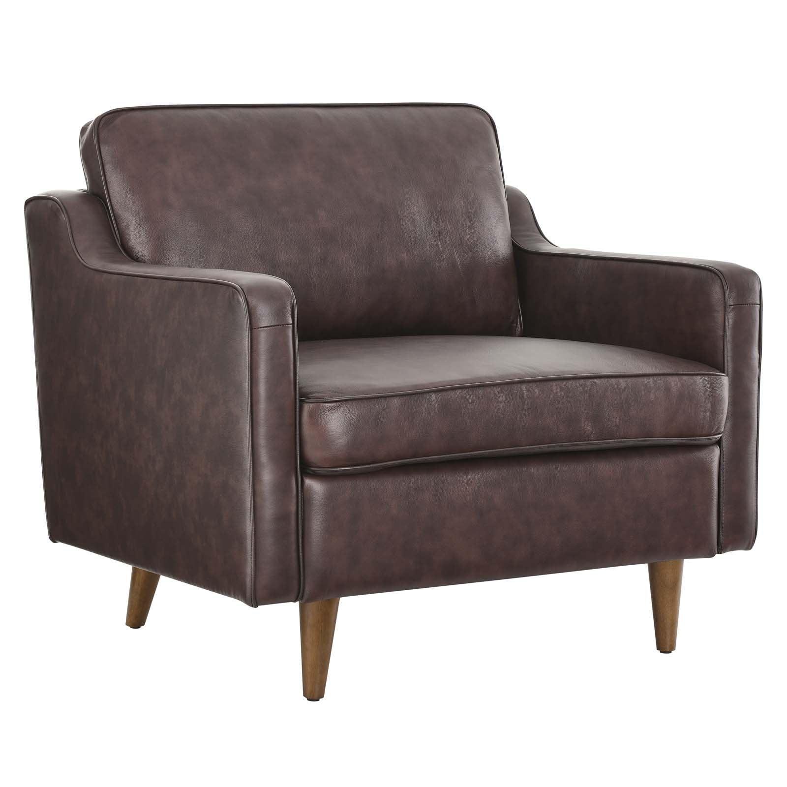 Modway Impart Genuine Leather Armchair FredCo