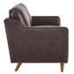 Modway Impart Genuine Leather Loveseat FredCo