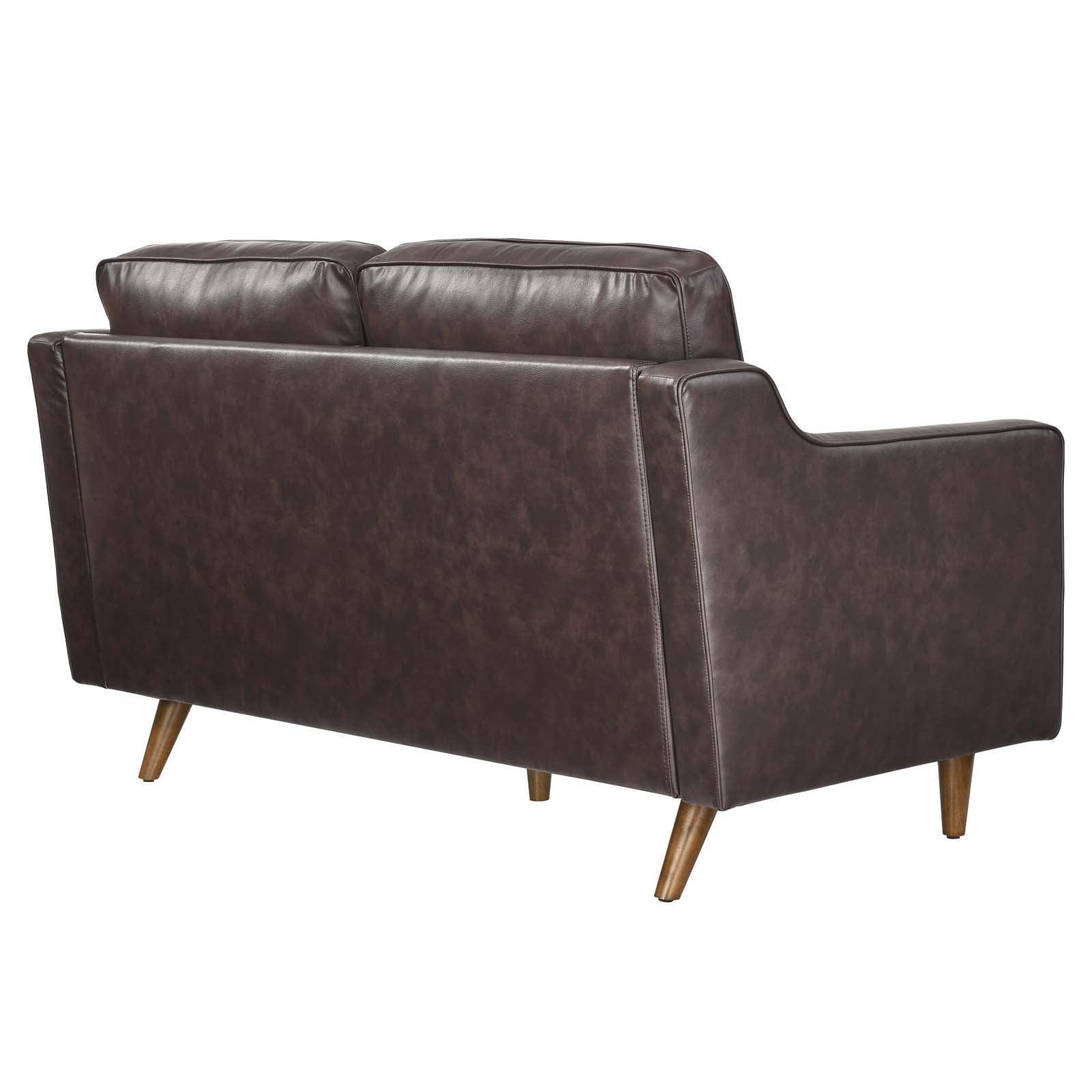 Modway Impart Genuine Leather Loveseat FredCo