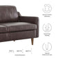 Modway Impart Genuine Leather Sofa FredCo