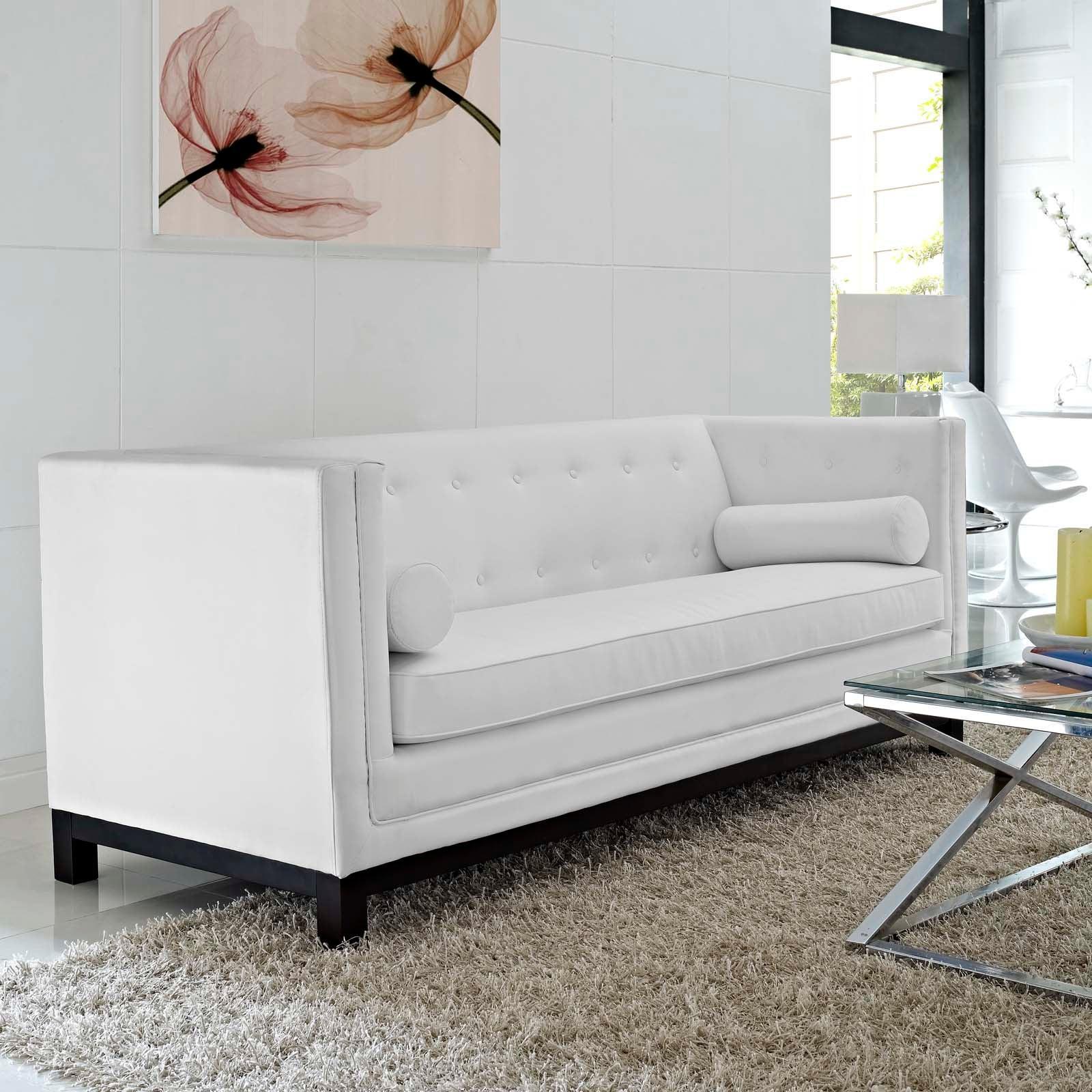 Modway Imperial Bonded Leather Sofa FredCo