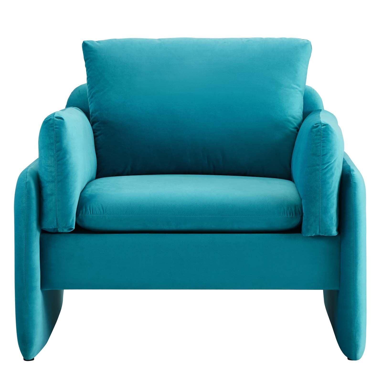 Modway Indicate Performance Velvet Armchair FredCo